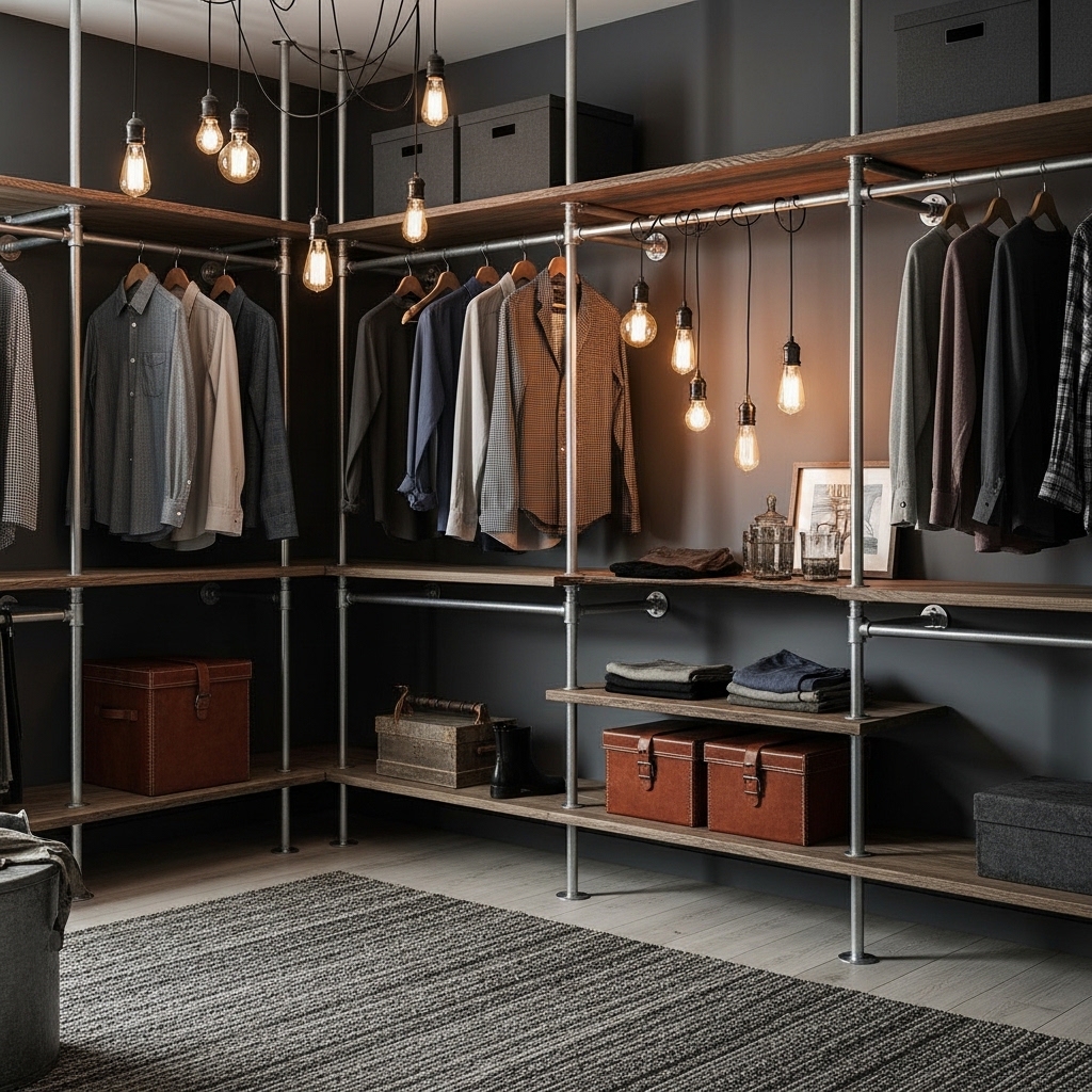 Industrial Chic Closet