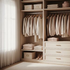 Soft Blush & Neutral Capsule Closet