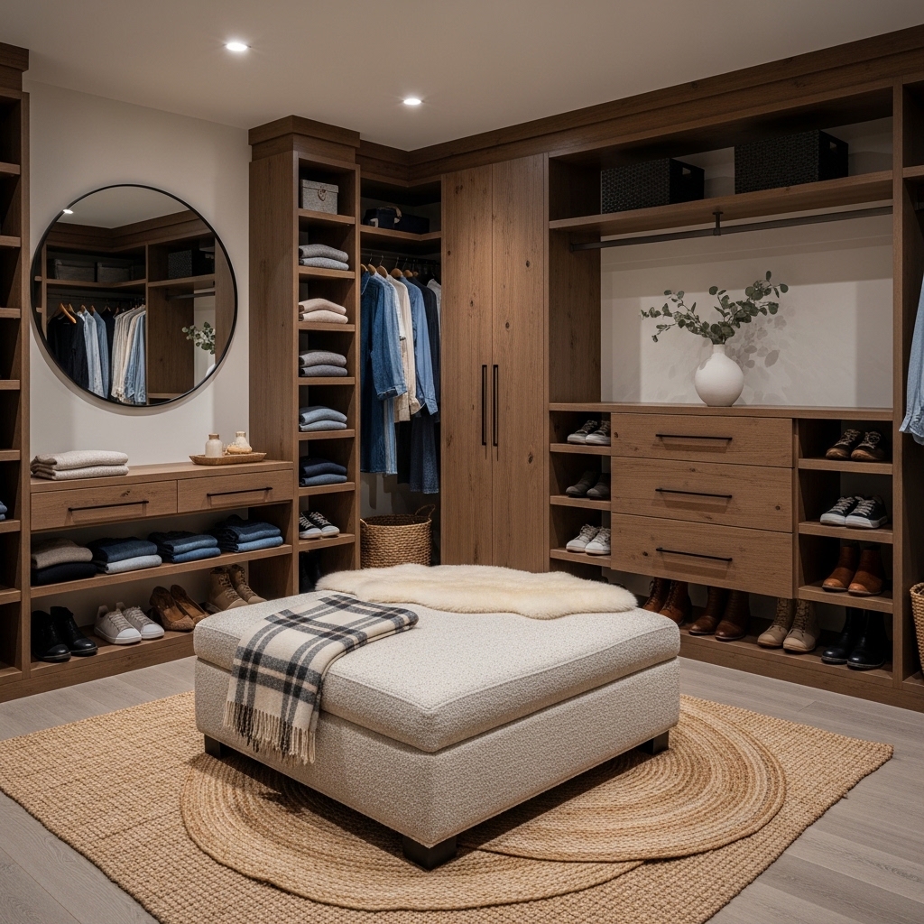 Modern Rustic Closet