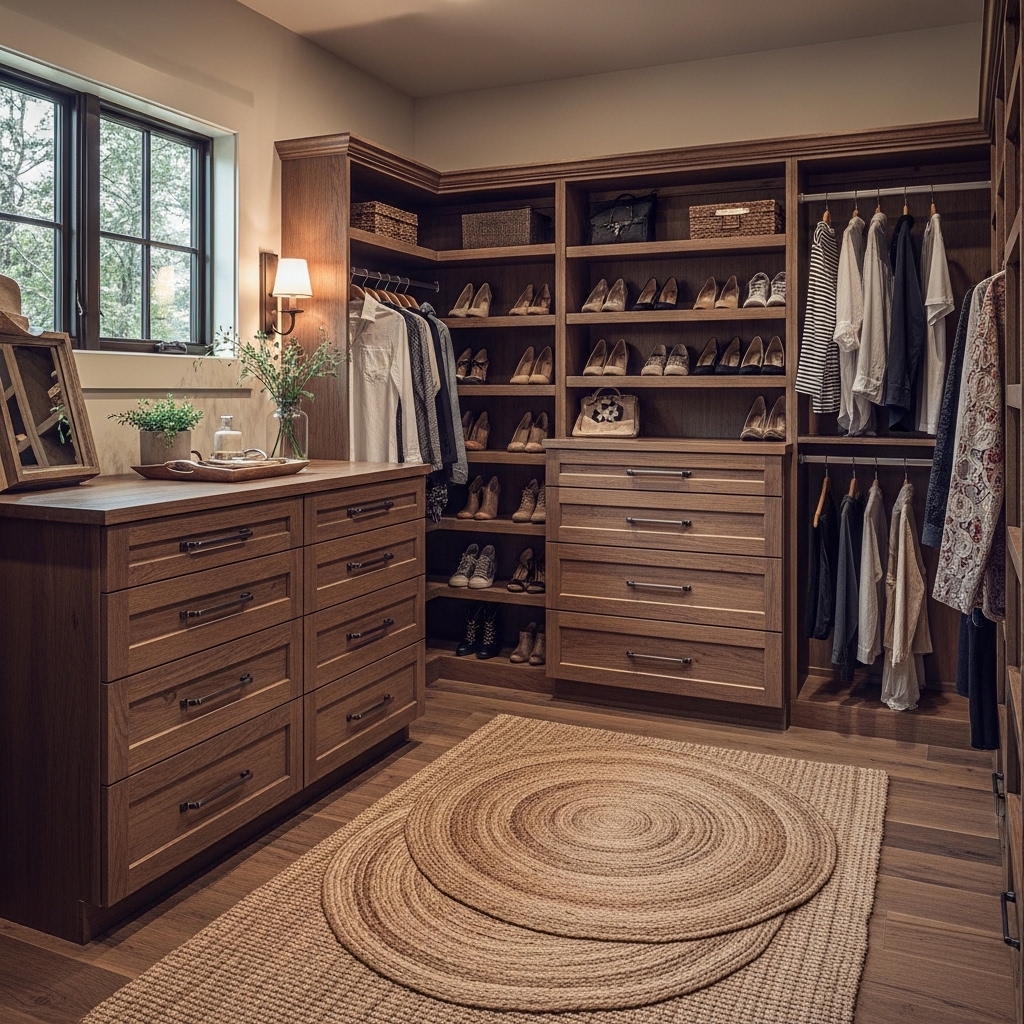 Modern Rustic Closet
