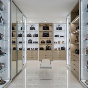 Glass Display Glam Closet