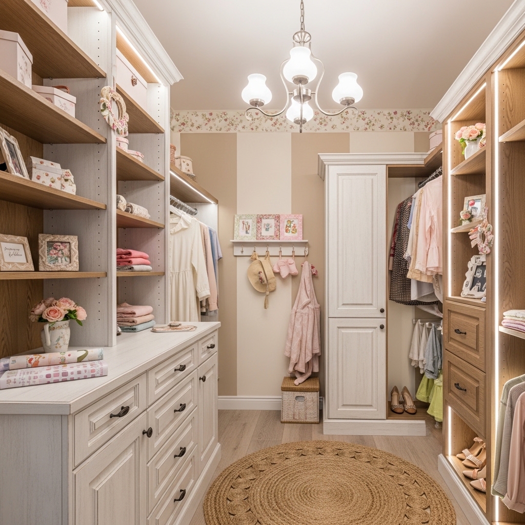 Cozy Cottage-Inspired Closet