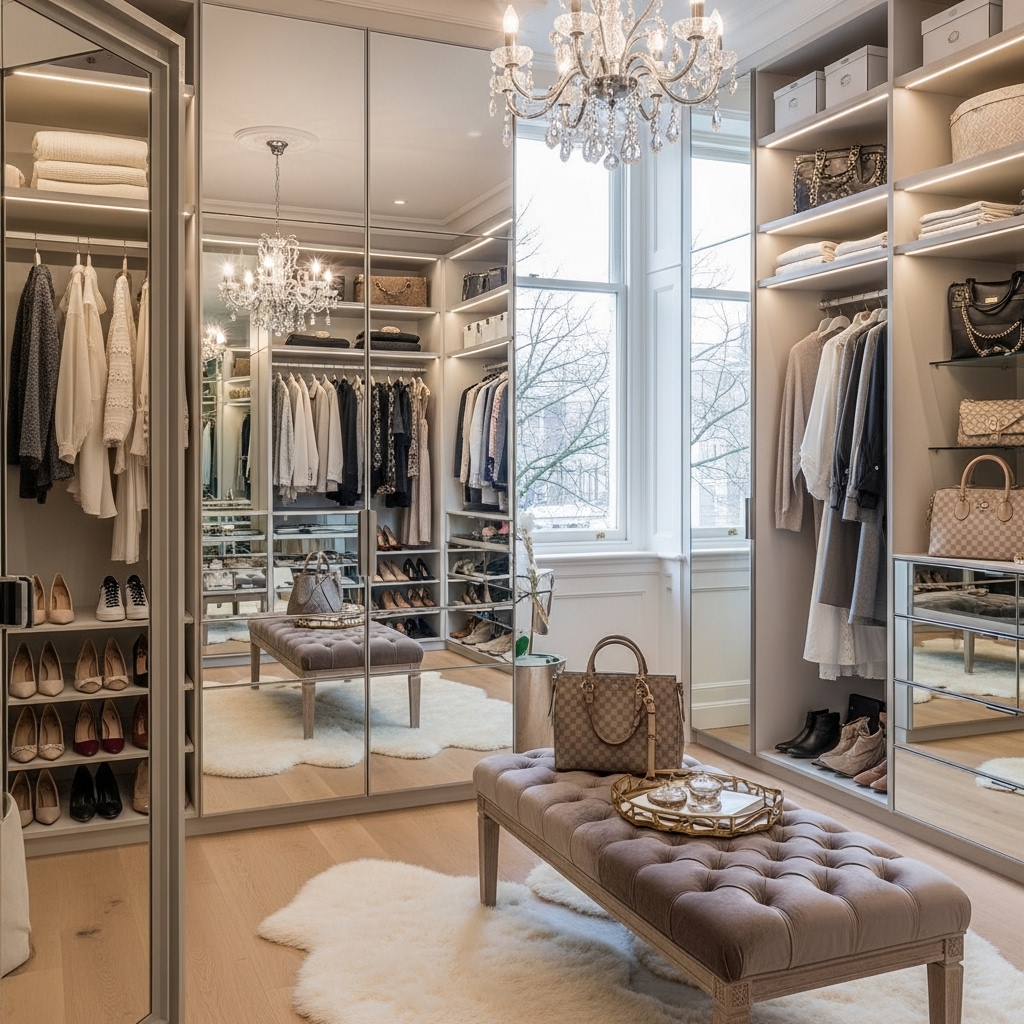 Luxe Mirror Closet