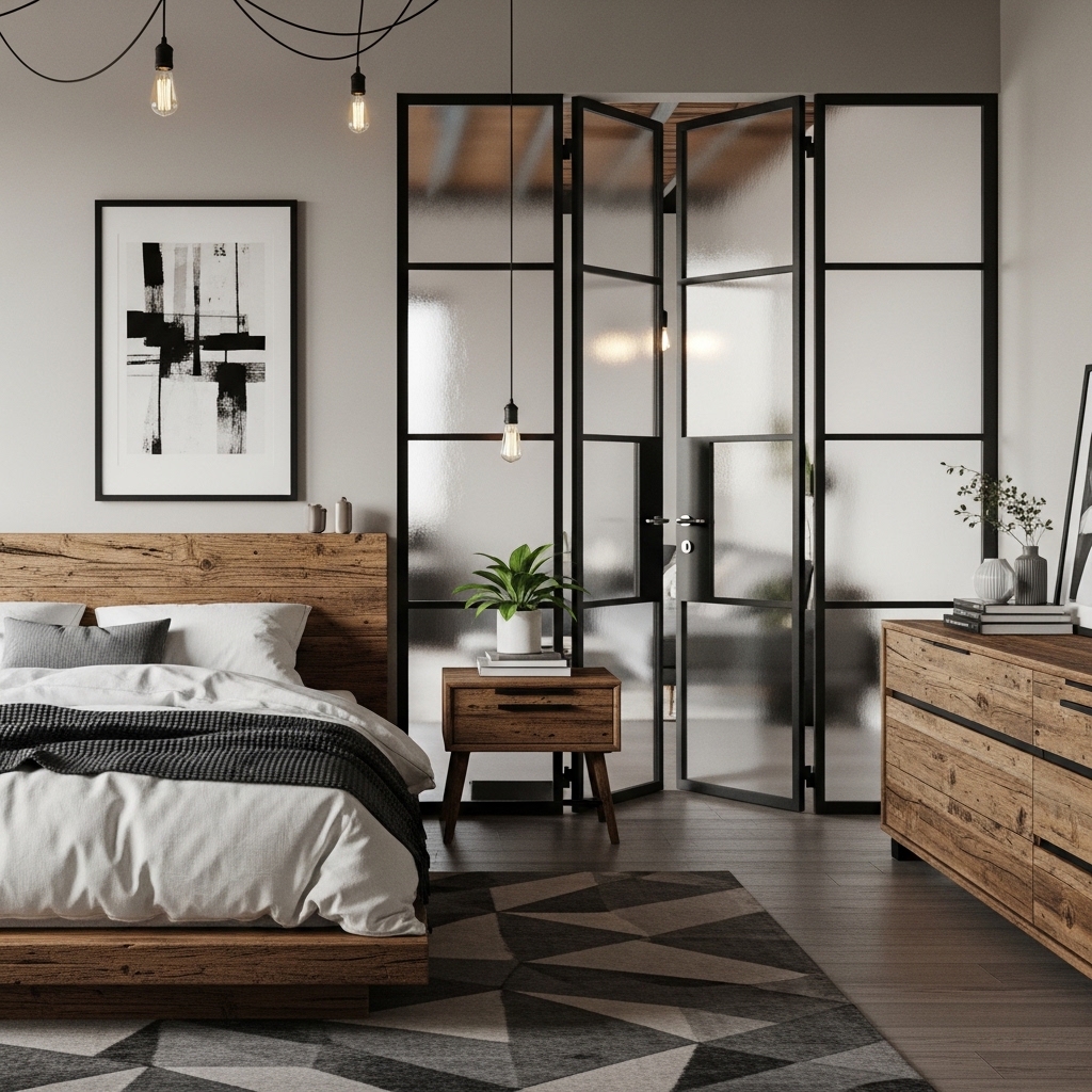 Industrial Metal Frame Doors