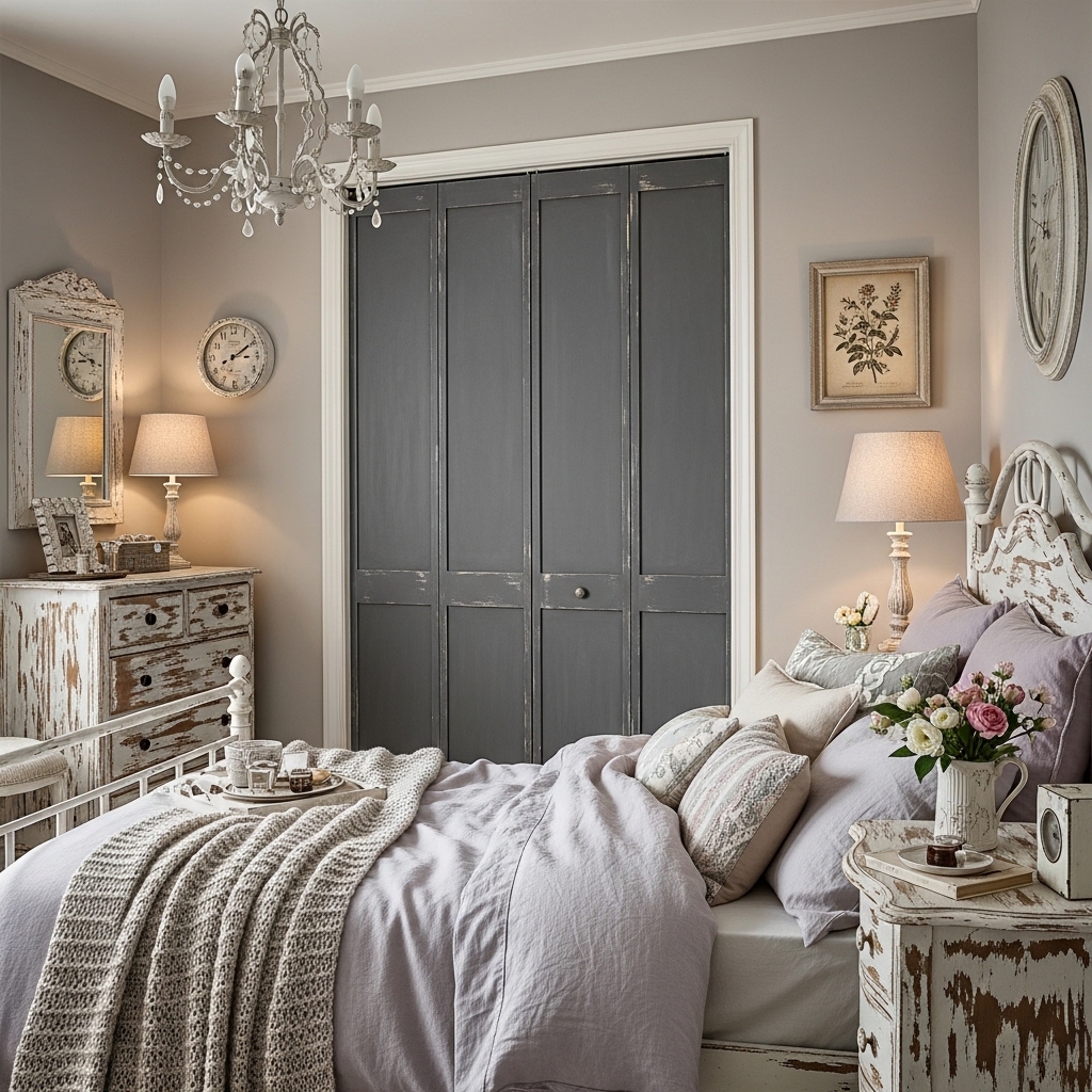 Chalk-Finish Cabinet Doors