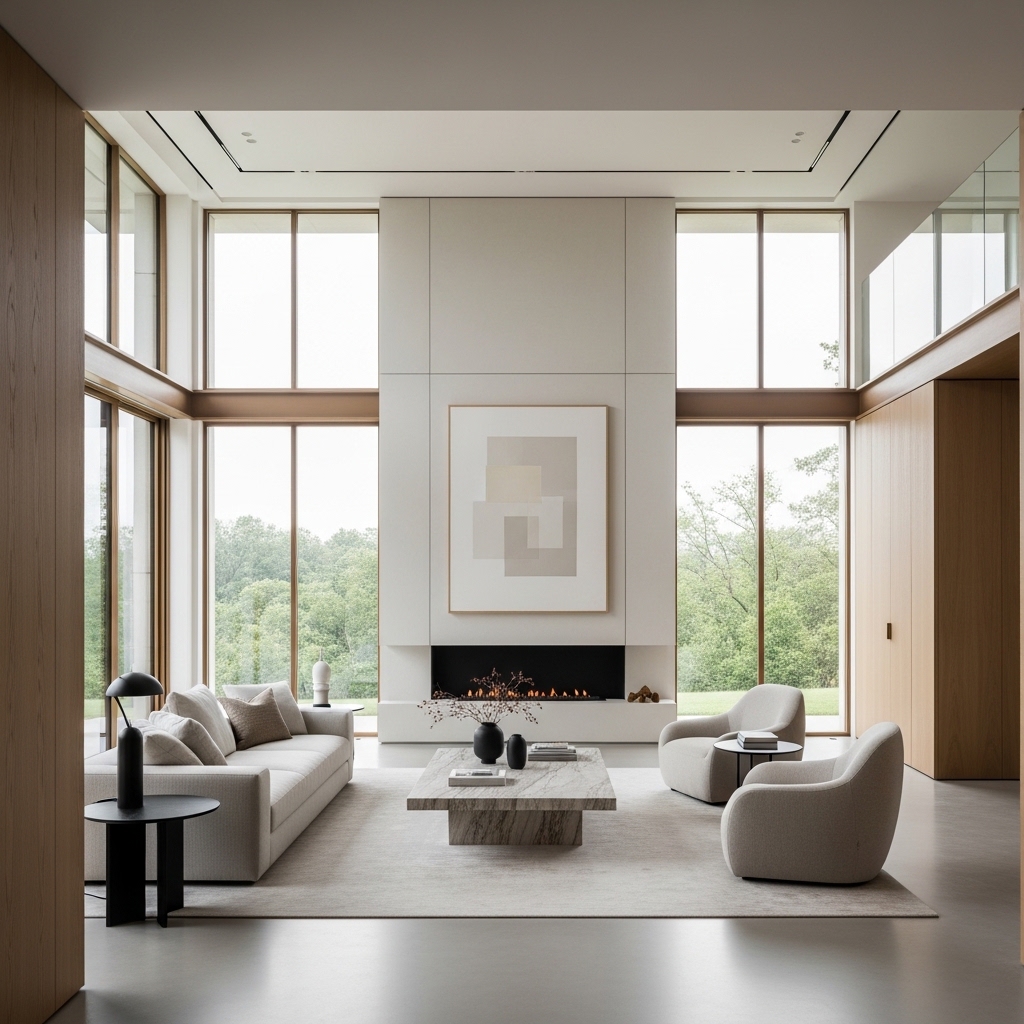 Open Space Layout with Clean Lines