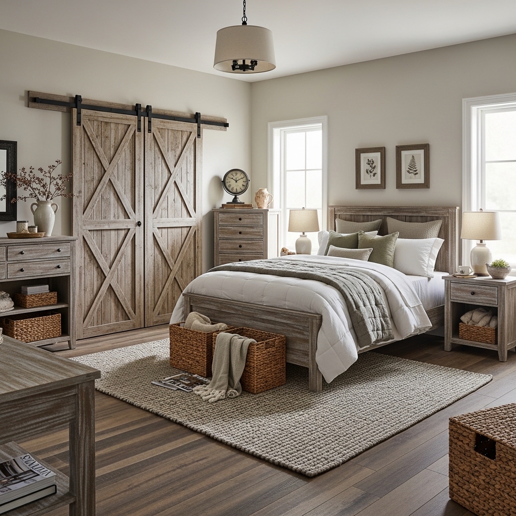 Rustic Barn-Style Bifold Doors