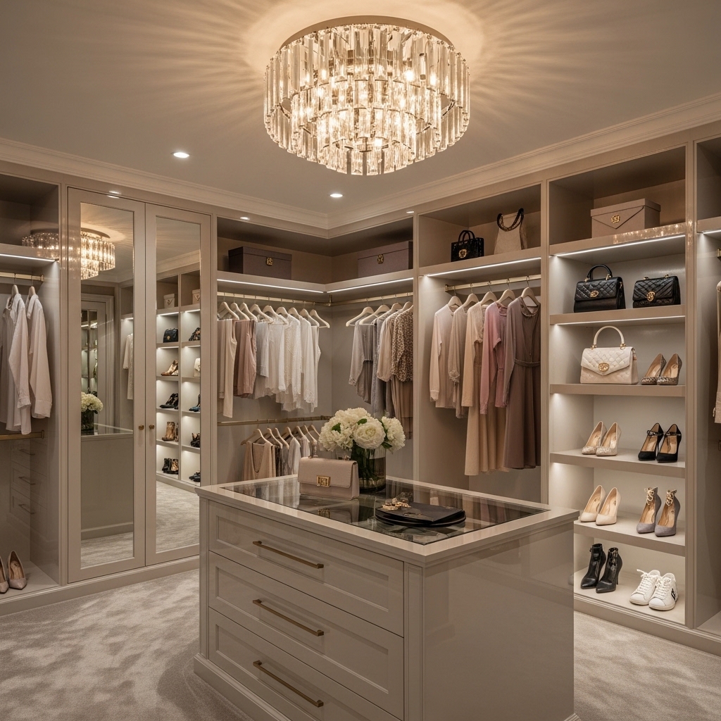 Glamorous Boutique-Style Closet