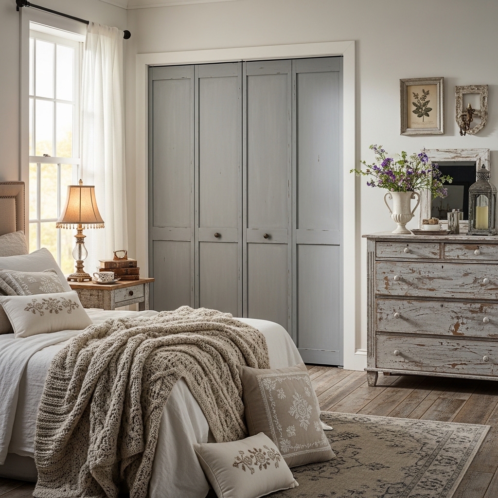 Chalk-Finish Cabinet Doors