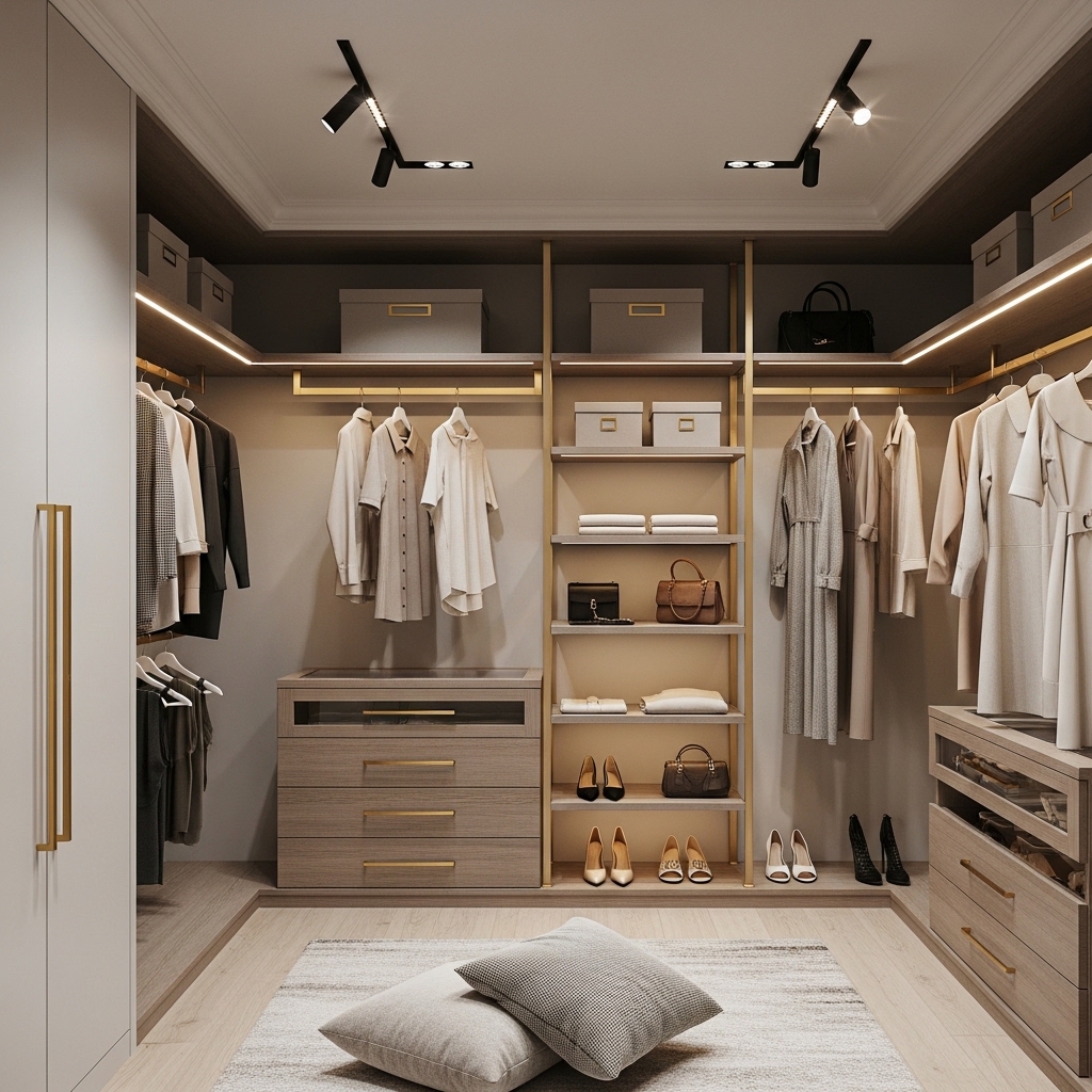 Minimalist Luxury with Gold Accents