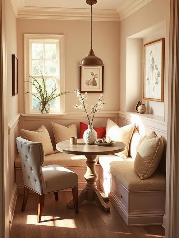Cozy Feminine Dining Nook