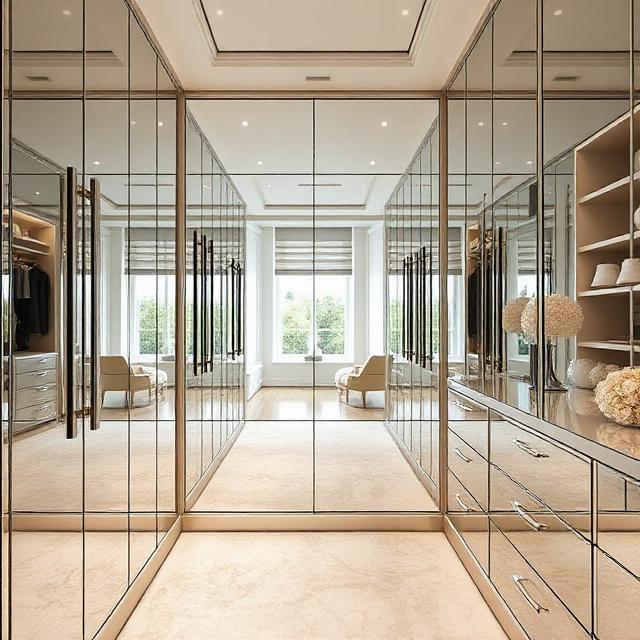 Luxe Mirror Closet