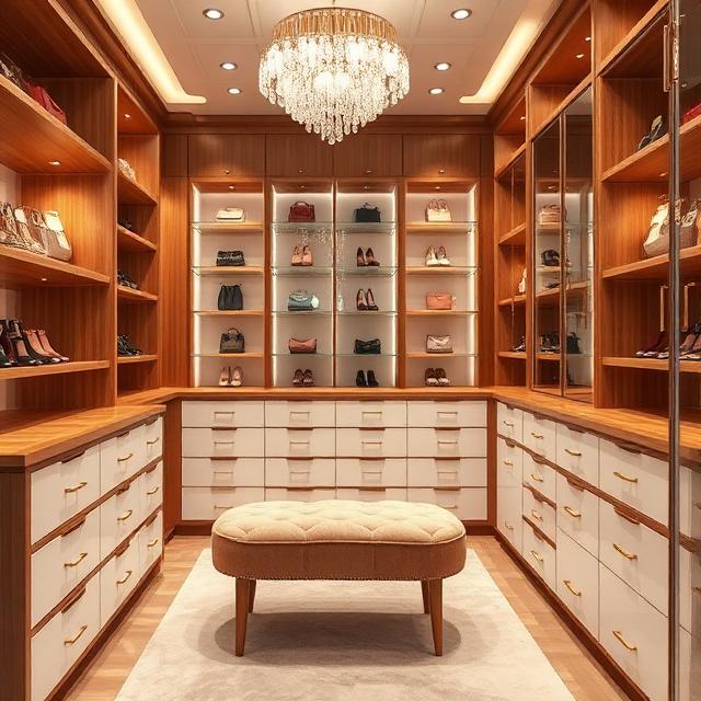 Neutral Modern Glam Closet
