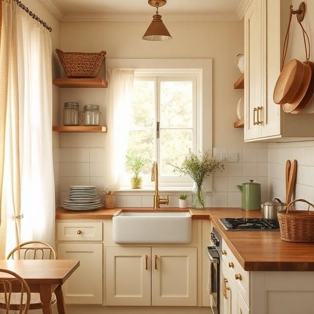 17 Small Farmhouse Kitchen Ideas for Apartment Renters Who Love Vintage Charm