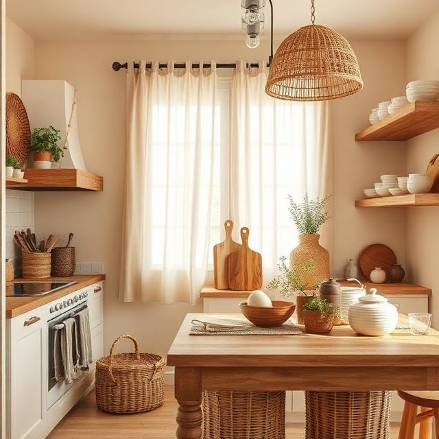 Charming Farmhouse Kitchen with Vintage Caf&eacute; Styling