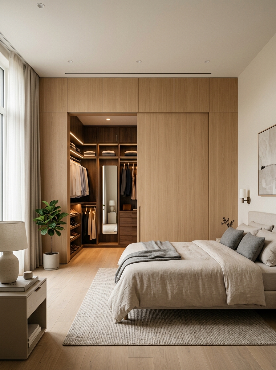 Hidden Sliding Door Closet