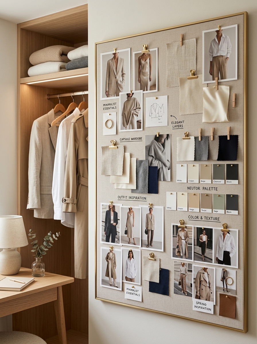 Personal Styling Inspiration Mood Board Wall