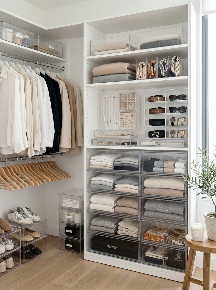 Transparent Acrylic Storage Luxury System