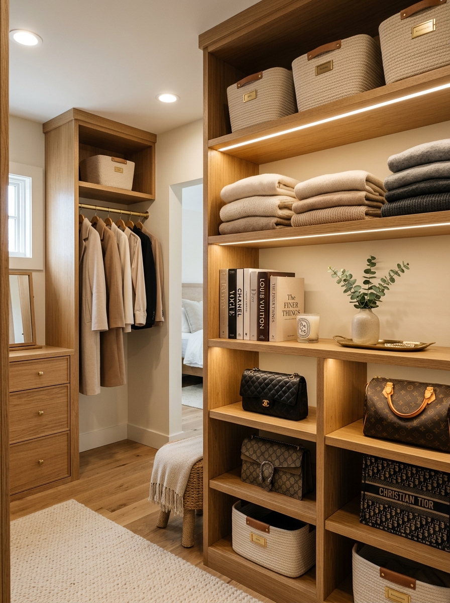 Elegant Open Shelving With Decorative Styling
