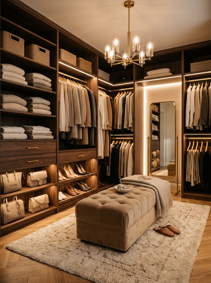 Cozy Luxury Textured Closet