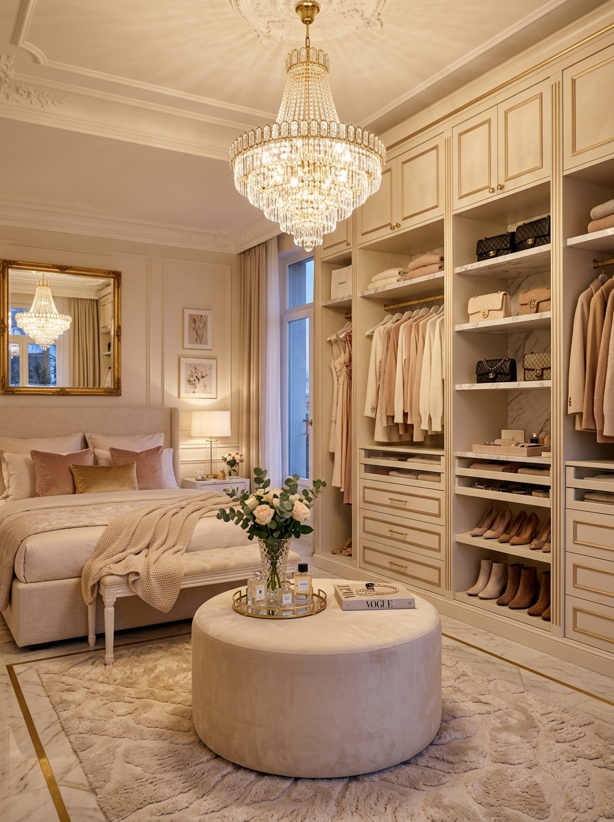 Statement Chandeliers for Feminine Glamour