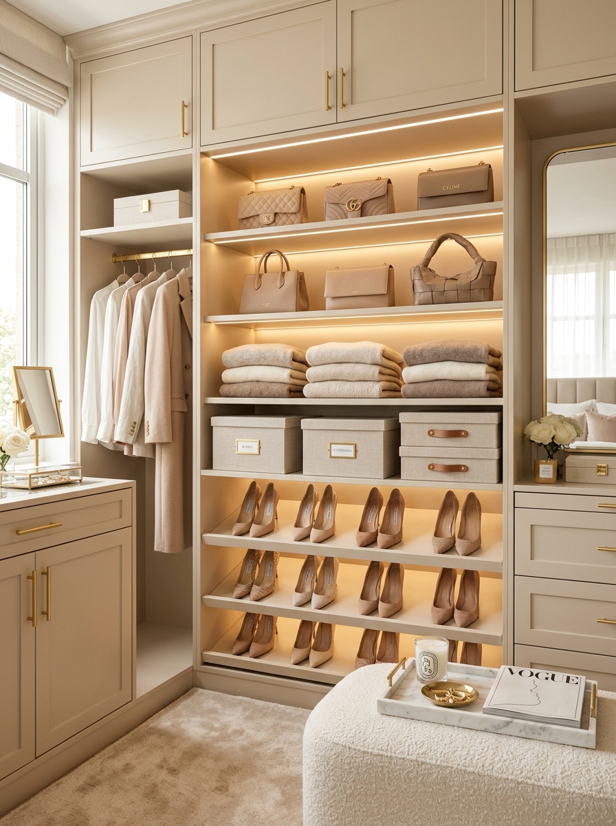 Open Shelving Styled Like a Designer Boutique