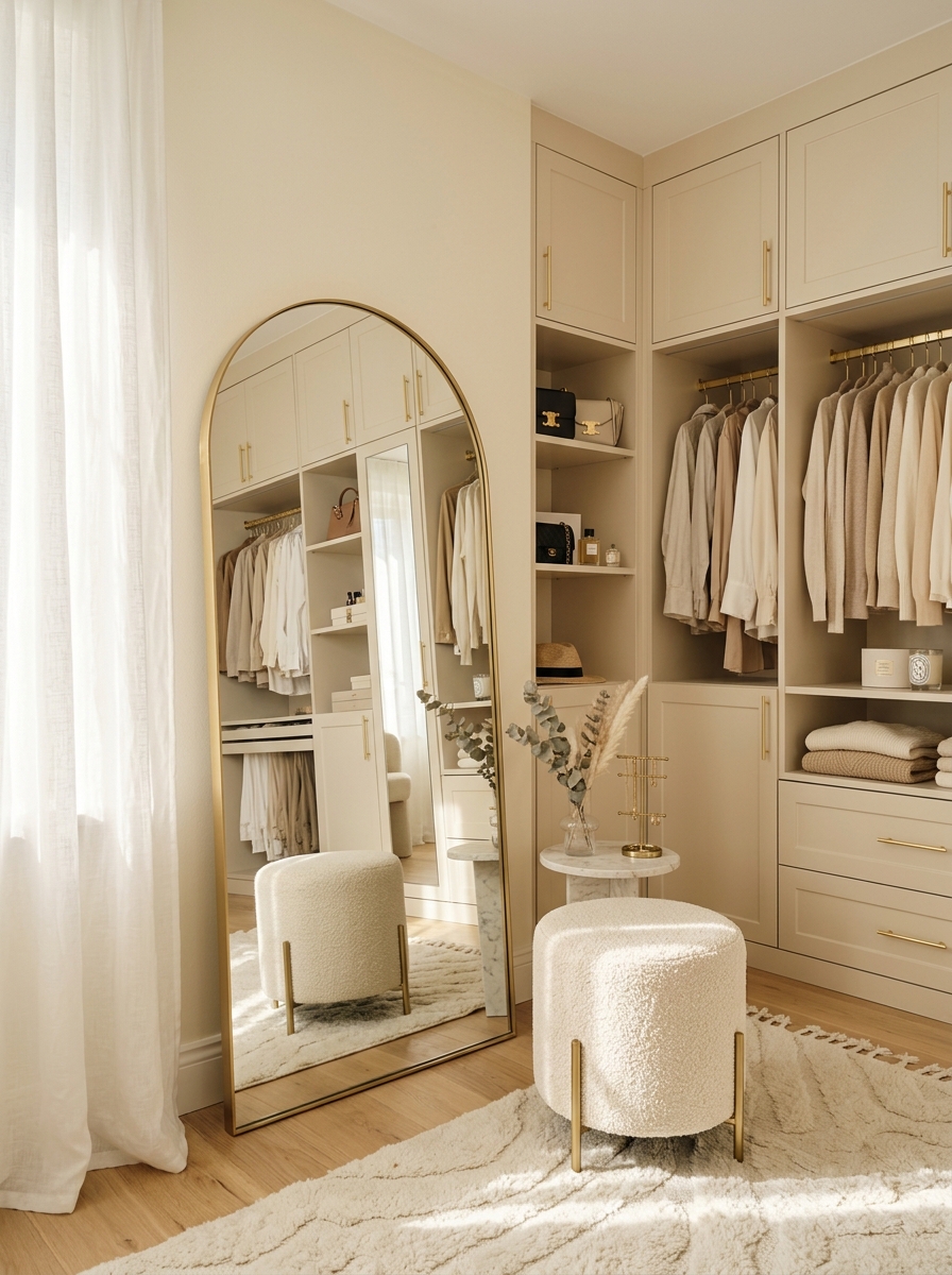 Full-Length Arched Mirrors for a Softer Luxury Look