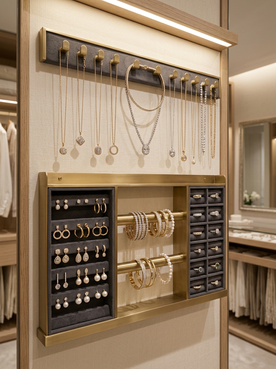 Minimal Jewelry Wall Display