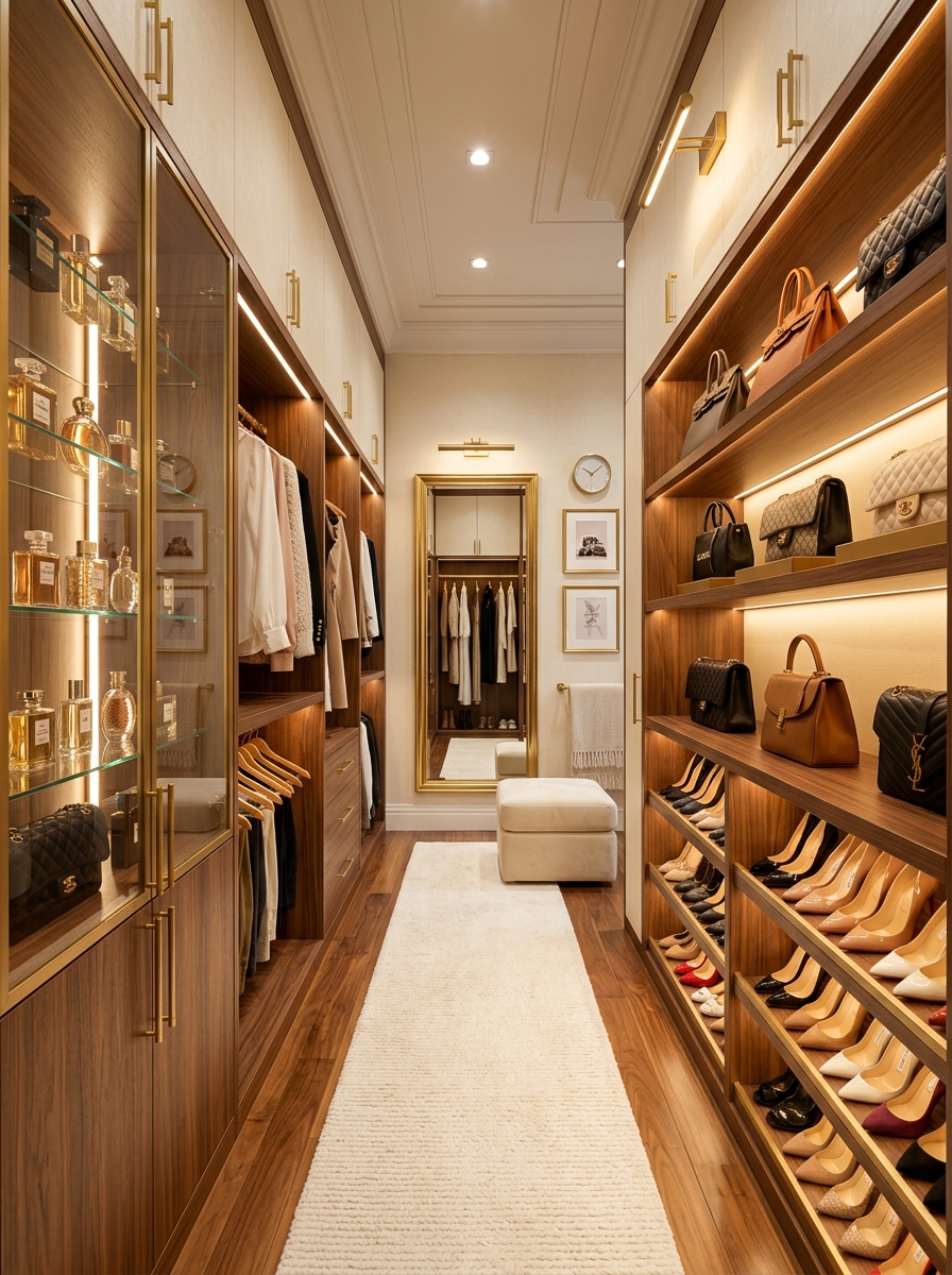 Boutique Closet with Display Niches