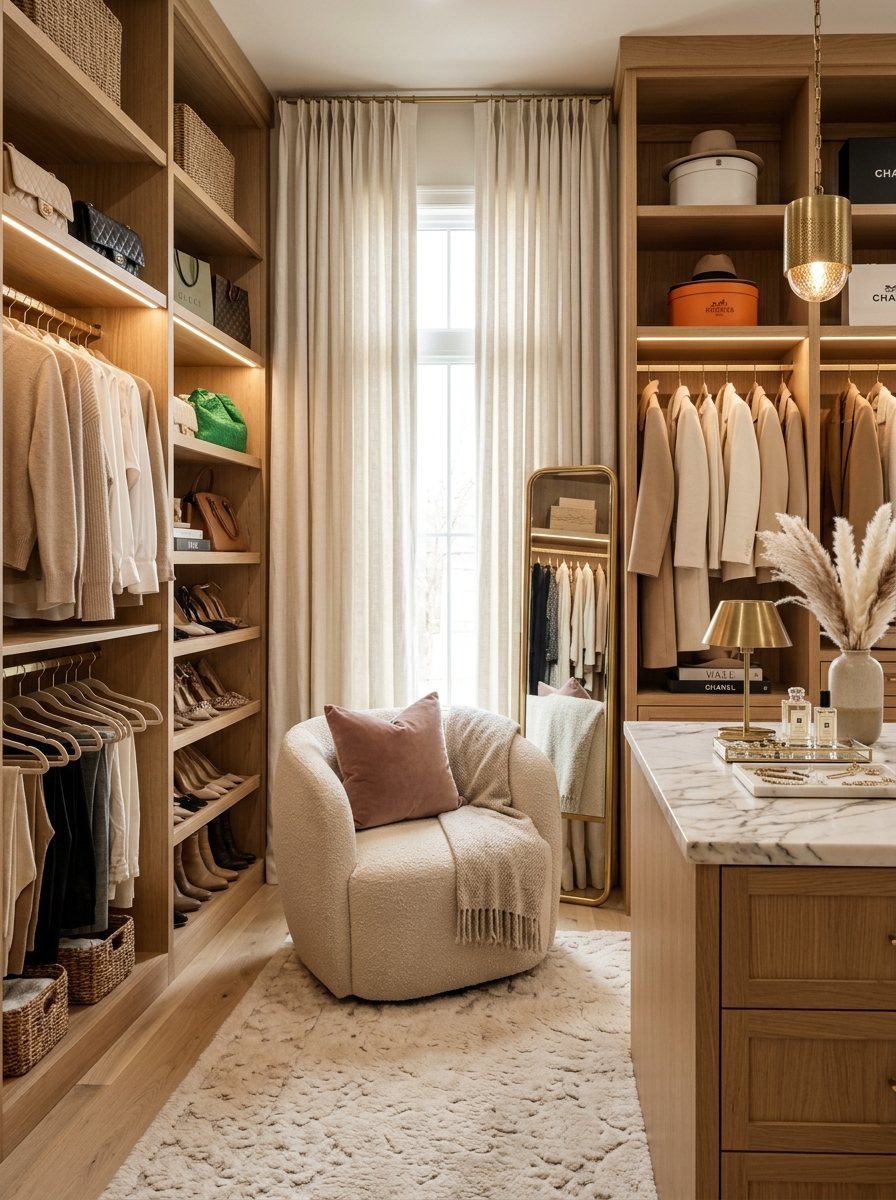Neutral Layered Textures for a Cozy Luxury Atmosphere