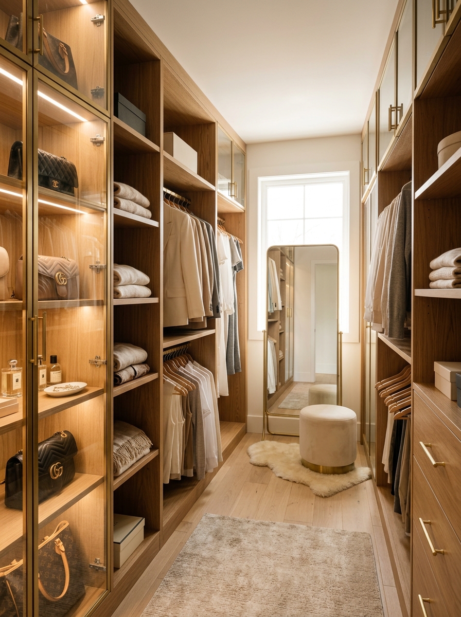 Glass Cabinet Closet Doors