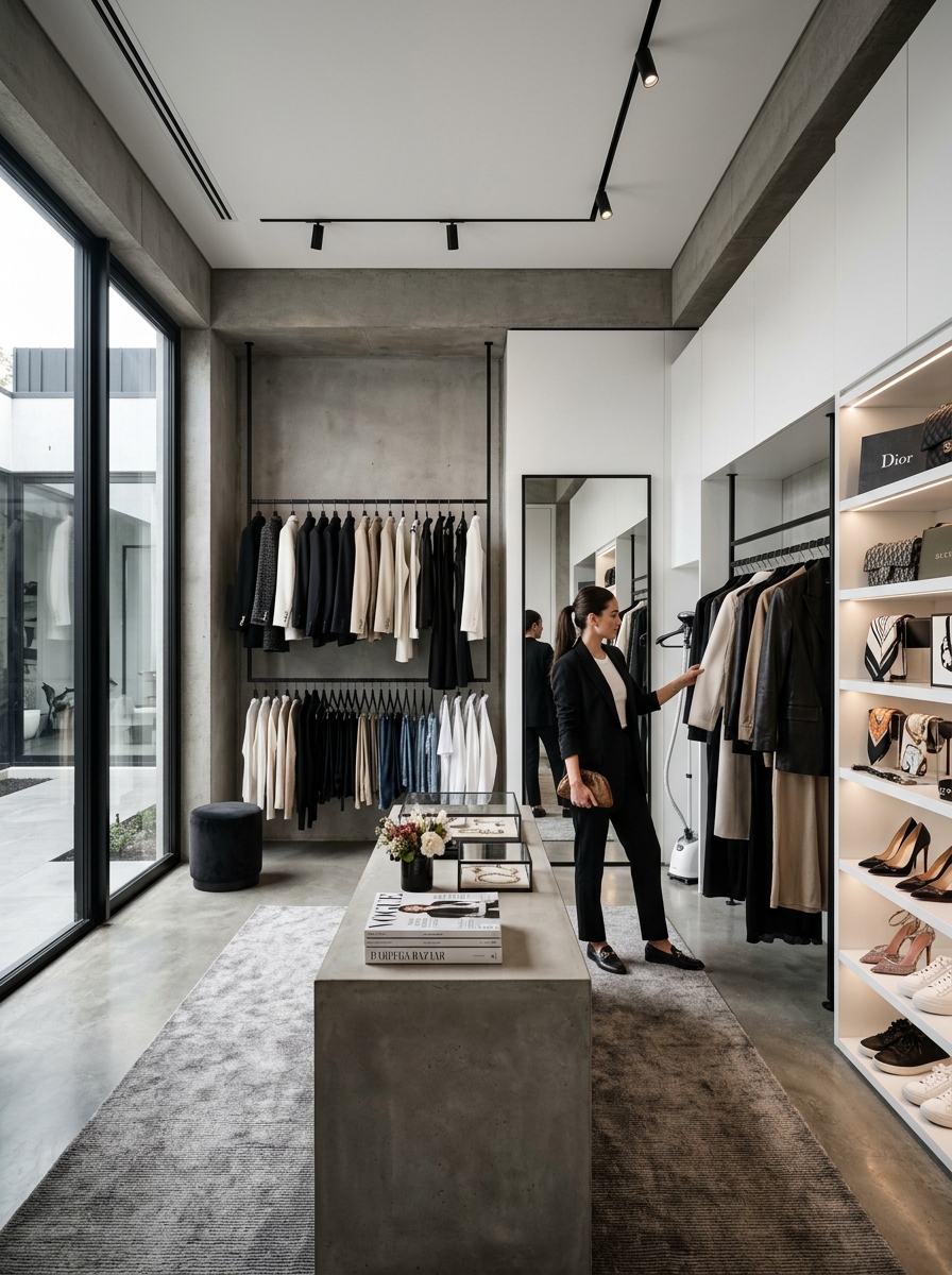 Editorial Fashion Studio Closet