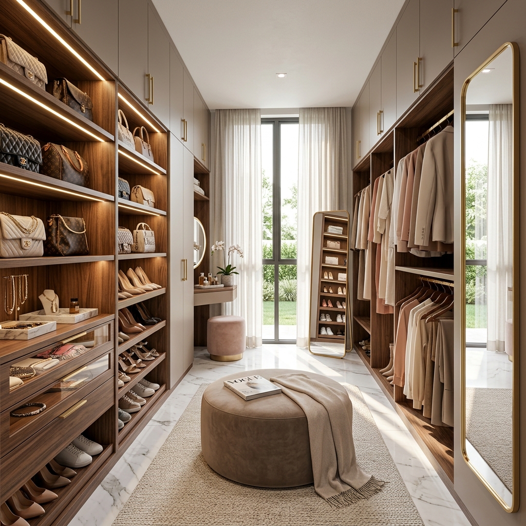 22 Aesthetic Walk-In Closet Makeover Ideas for Modern Homes