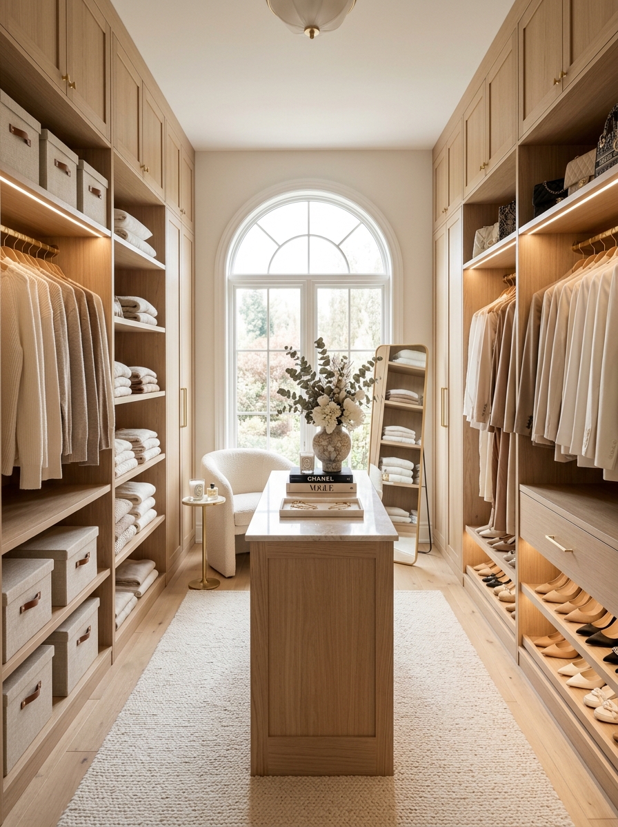 Warm Neutral Walk-In Closet Palette