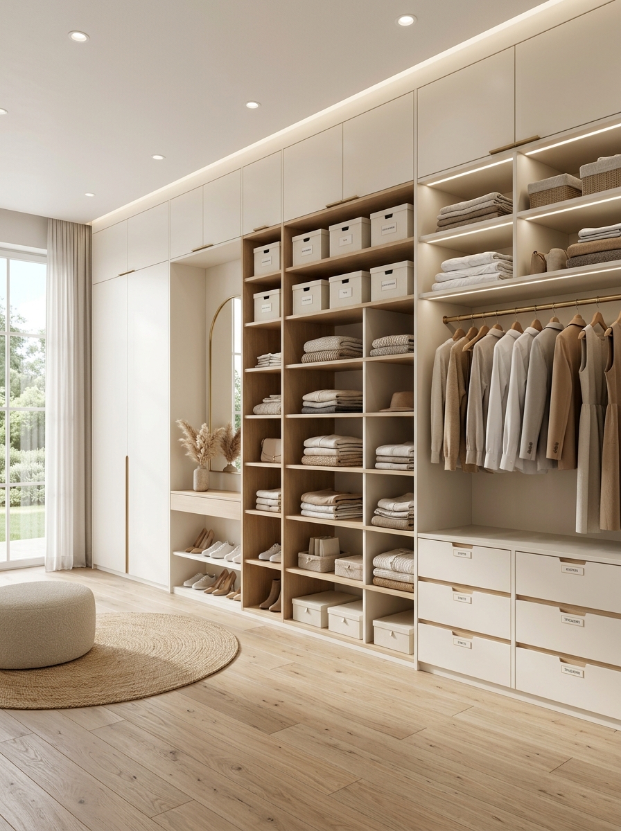 Floor-to-Ceiling Storage for a Clean Built-In Look