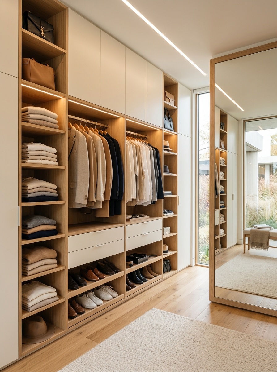 Floor-to-Ceiling Storage for a Clean Built-In Look
