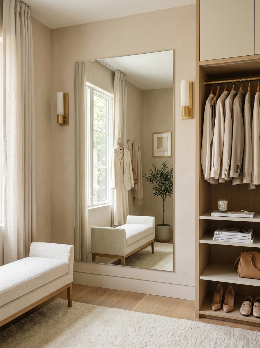 Mirror-Centered Dressing Zone
