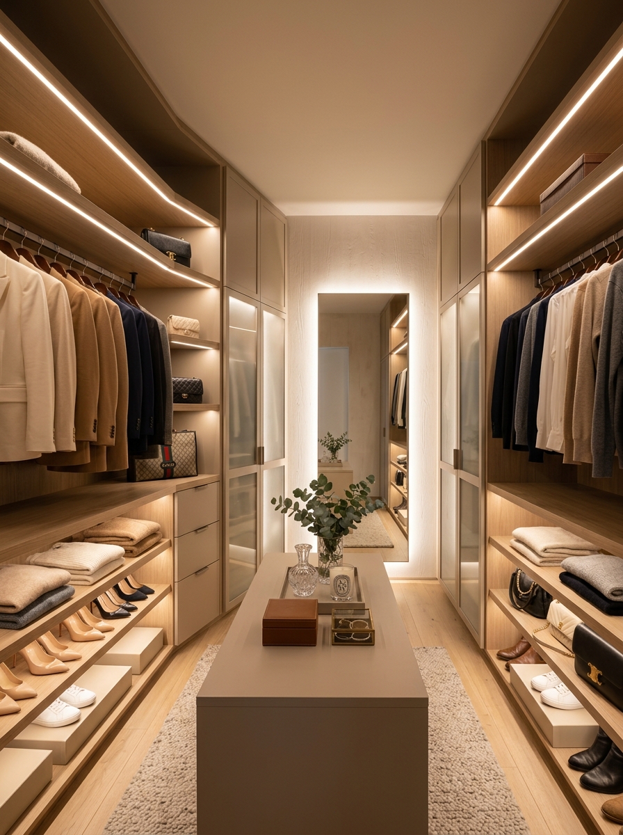 Soft LED Ambient Closet Lighting