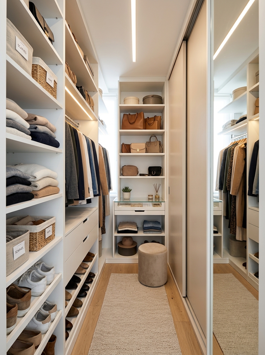Small Space Closet Optimization Design