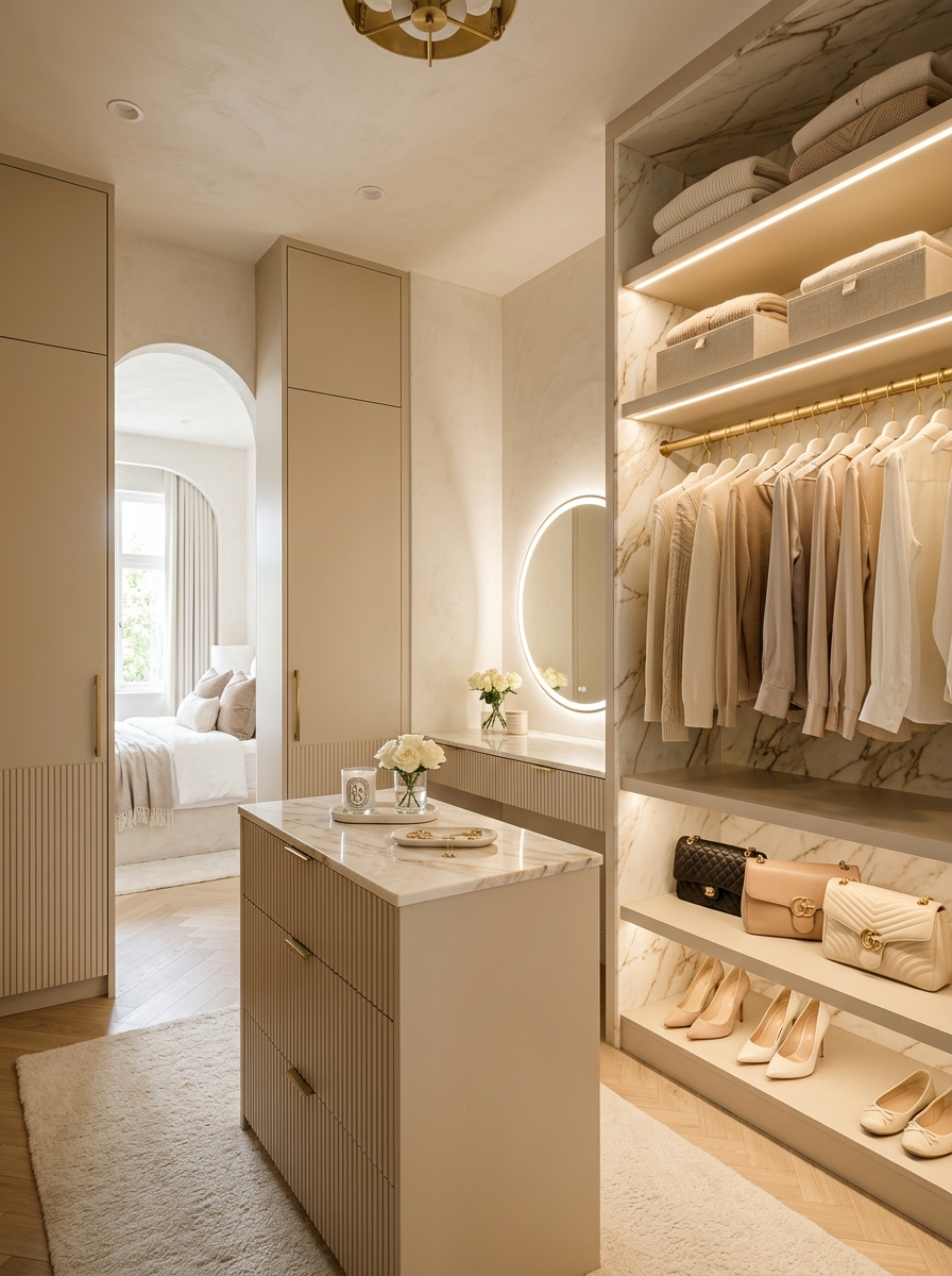 Hidden Storage Solutions for a Cleaner Luxury Aesthetic
