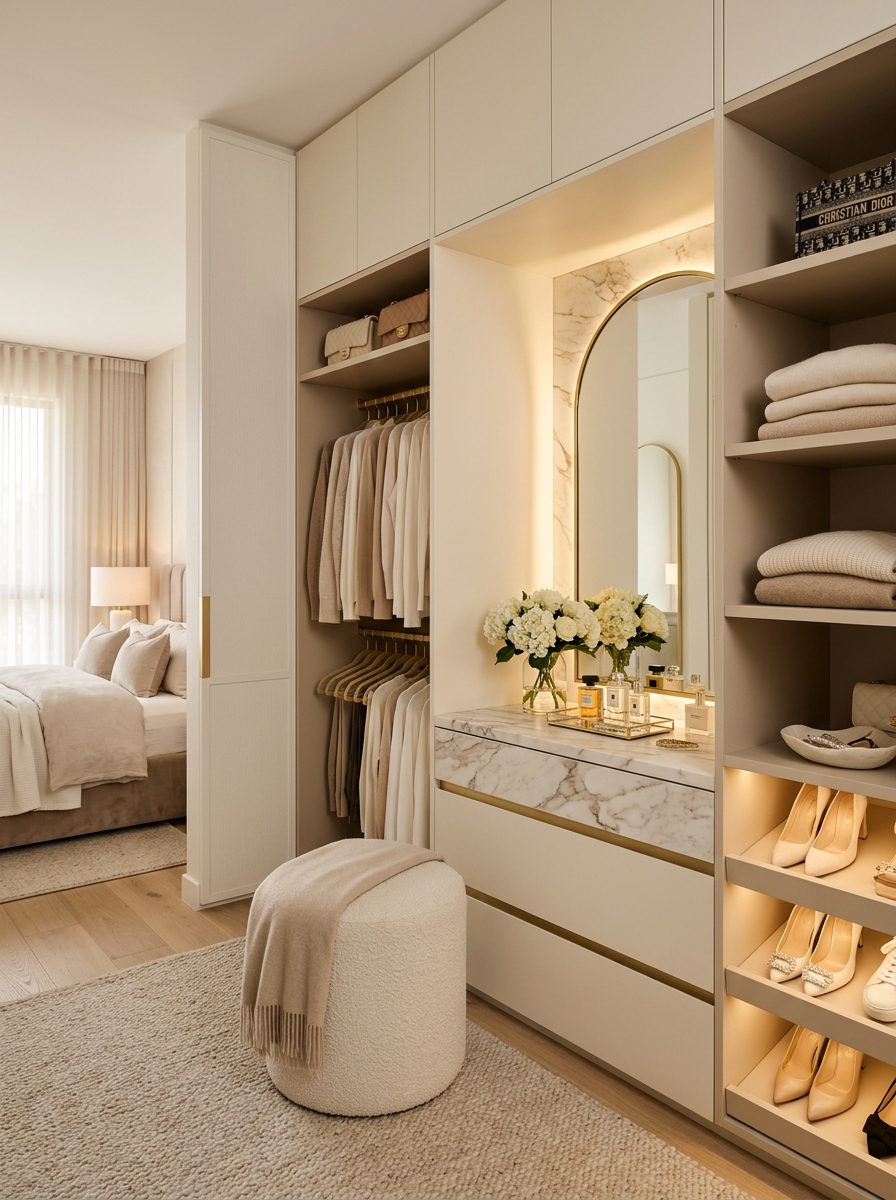 Hidden Storage Solutions for a Cleaner Luxury Aesthetic