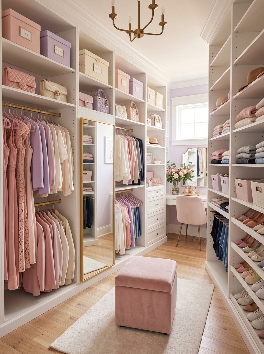 Soft Pastel Aesthetic Closet
