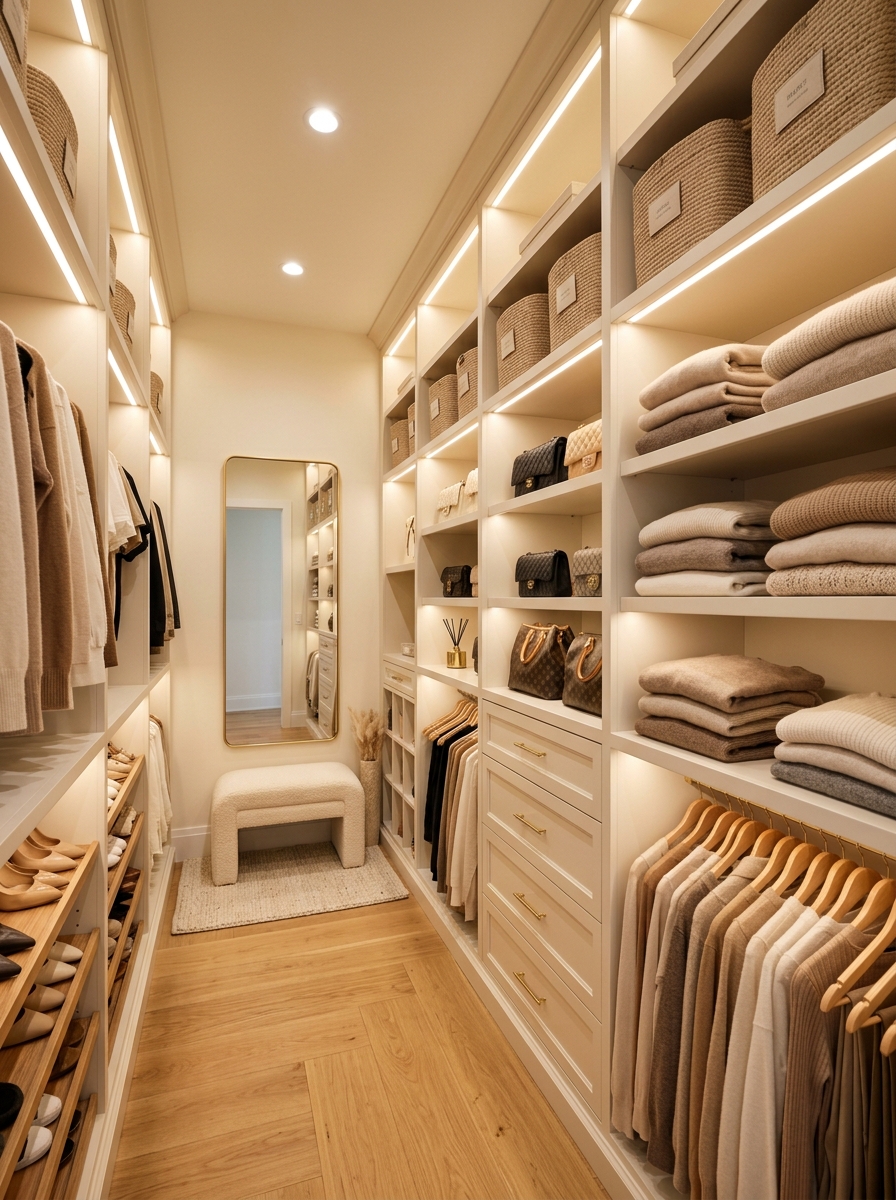 Floor-to-Ceiling Custom Shelving