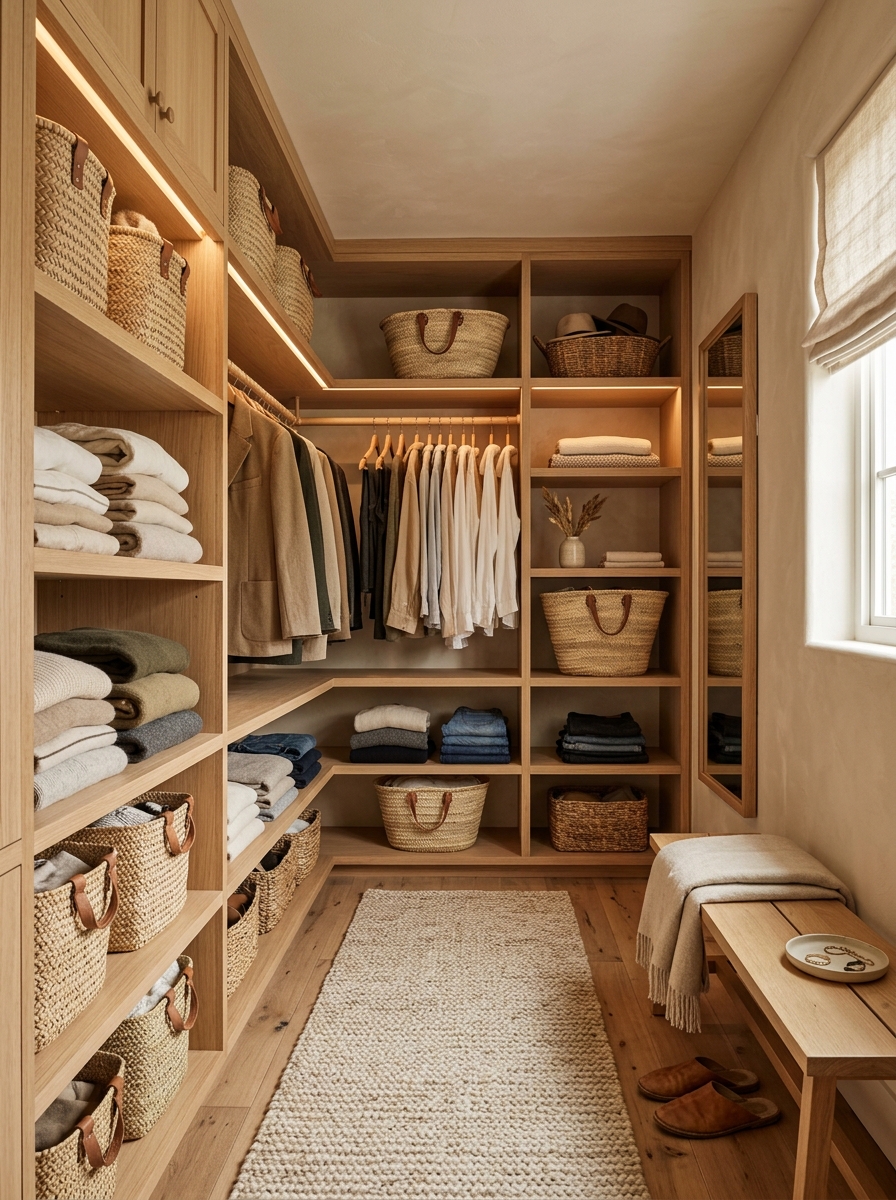Cozy Wooden Accent Closet