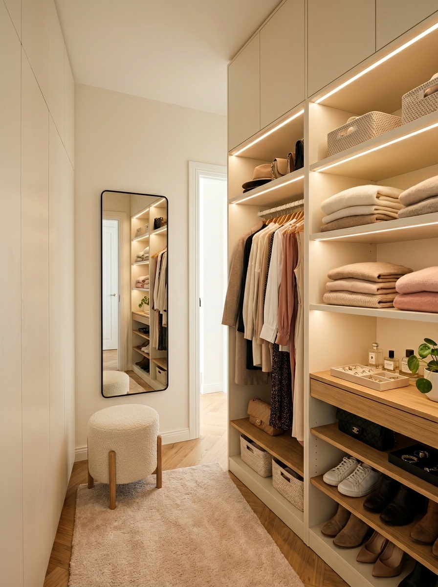 Floor-to-Ceiling Storage with Hidden Minimal Elegance