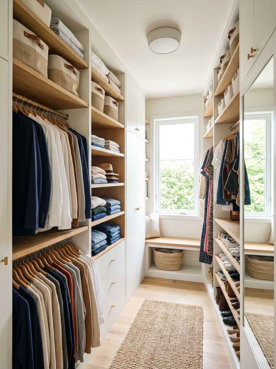 Floor-to-Ceiling Storage Walk-In Closet