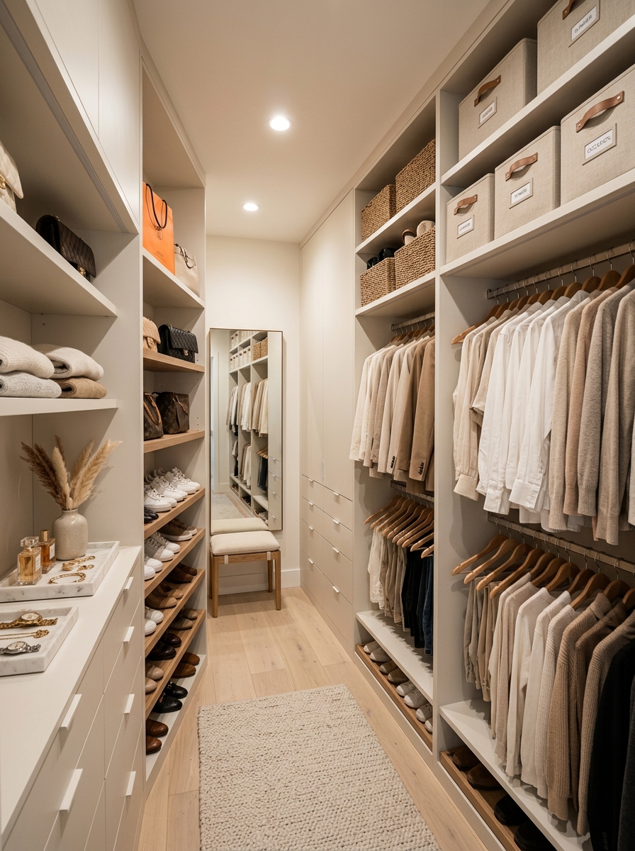 Ceiling-Height Cabinets for Seasonal Storage