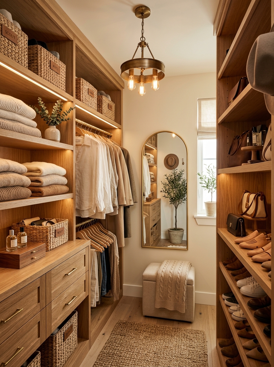 Warm Wood Tones for a Cozy Luxury Look