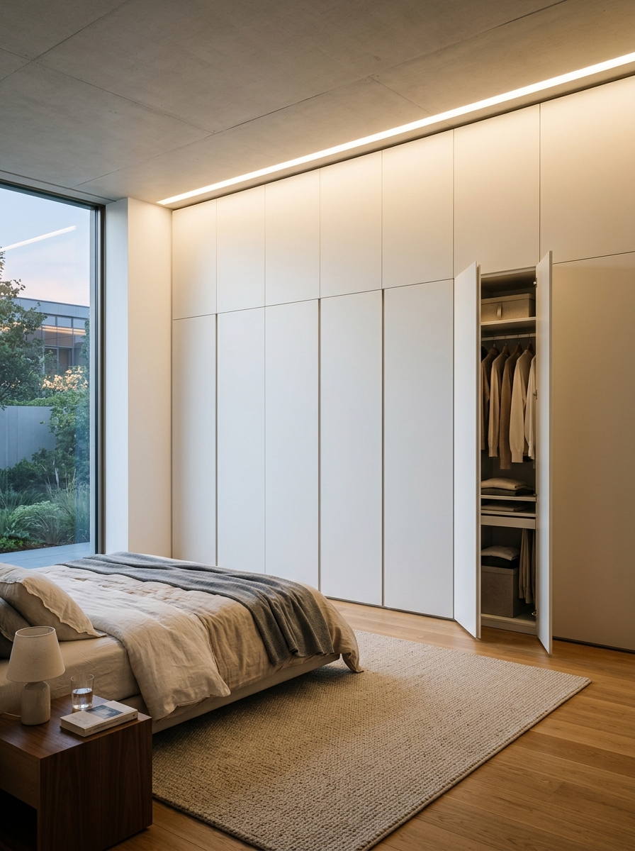 Seamless Built-In Wardrobe Wall Design