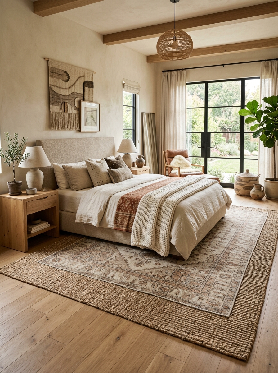 Incorporate Layered Rugs for Depth and Designer Appeal